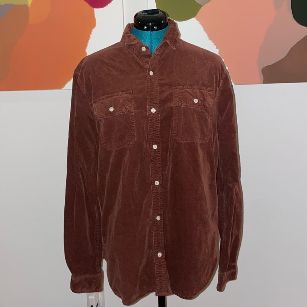 Brown Corduroy Men’s Button Down